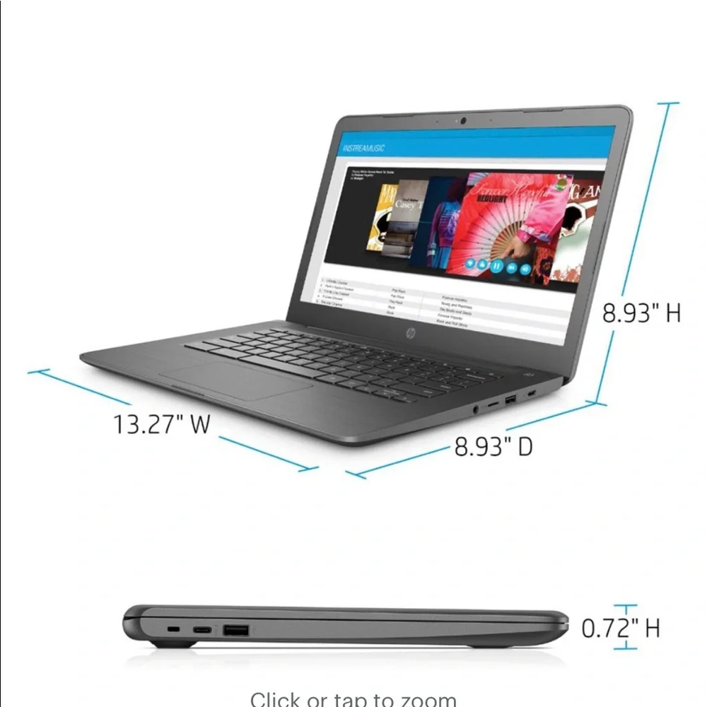 HP chromebook 14” LED display computer